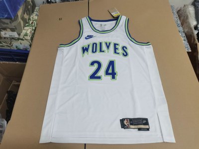 NBA 24 Warren Timberwolves 2023-24 Classic Maillot blanc